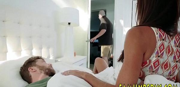  Teen slut gets rammed by stepbrother and gives blowjob